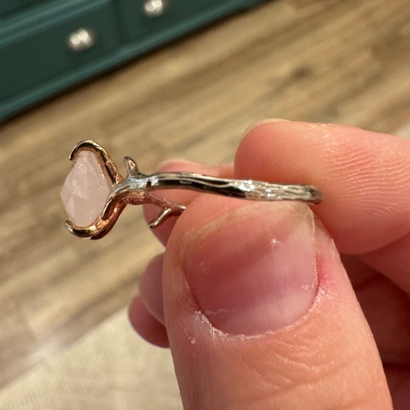 Rose Quartz Ring in Rose Gold - size 7 - Picture 8 of 12